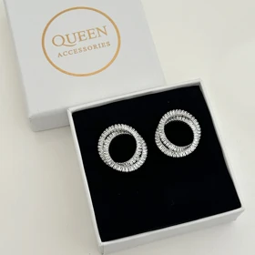 گوشواره زنانه تنیسی گرد کد 858