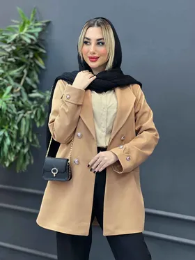 مانتو چهار دکمه آستین دو دکمه