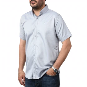 پیراهن آستین کوتاه ساده مردانه برند مد مدل 14111498