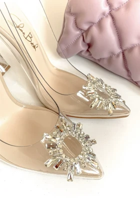 کفش پاشنه‌بلند طلقی SUN