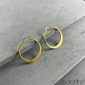 گوشواره زنانه حلقه‌ای آینه ای 20359