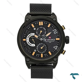 ساعت مچی مردانه نیوی فورس NF9068 فول مشکی بند حصیری NaviForce-8400-G