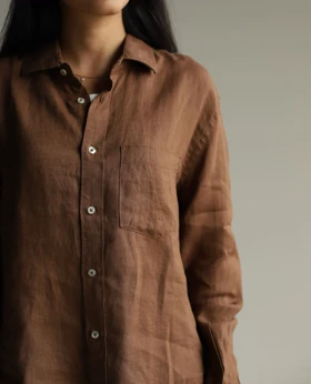 شومیز لینن tghv_brown