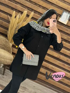 مانتو لینن دانشجویی دوجیب