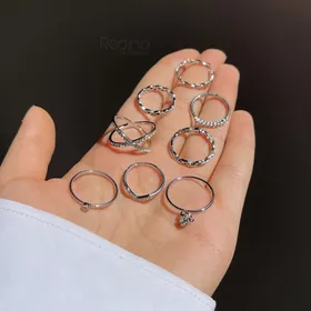 پک انگشتر ضربدری نگینی