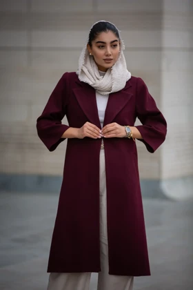 پالتو فوتر بلند آستین پاکتی New