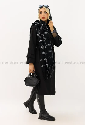 بارانی بلند6دکمه آستر دار@کد1004761