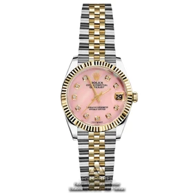 ساعت رولکس زنانه صفحه صورتی Rolex DateJust PN1
