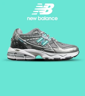 کفش کتانی بزرگ پا طوسی آبی New Balance 1906R مدل 7546