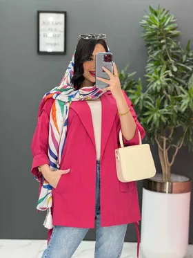 مانتو پانچ آستین حلقه