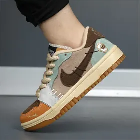 کفش ایرجردن 1 ساق کوتاه وودو Nike Air Jordan 1 Low OG Voodoo