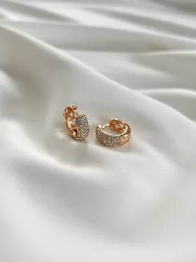گوشواره حلقه‌ای نگین‌دار