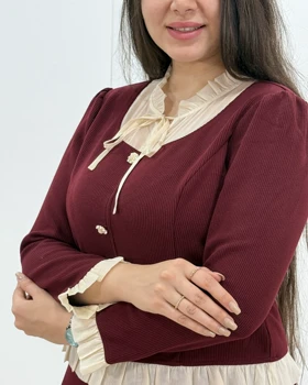 ست شومیز دامن ملورین- کد محصول 1468