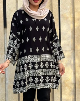 تونیک سایز بزرگ لوزی طرح اندونزی 1161