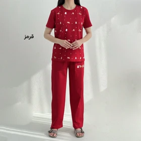 ست زنانه تیشرت شلوار پاپی‌لند | آی بولک
