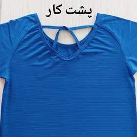 تیشرت ورزشی زنانه پشت بندی 38 40