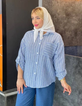 مانتو راه راه سامره کد : 75109
