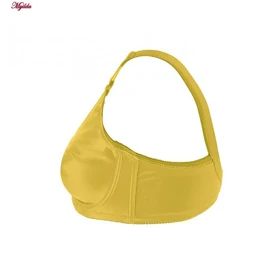 سوتین زنانه لین مدل پرسی فنردار زرد کد 4680-741