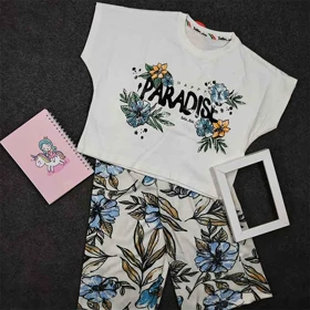 کراپ شلوارک دخترانه PARADISE