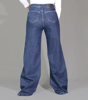 شلوار جین فول بگ زنانه کد 8569