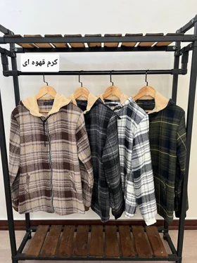 سویشرت چهارخانه کلاهدار 6104