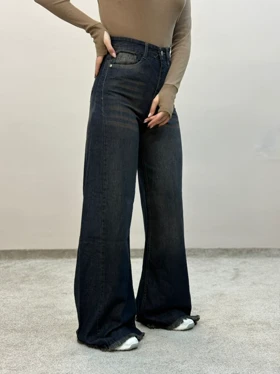 شلوار جین شافل تینت دمپا ریش 6258