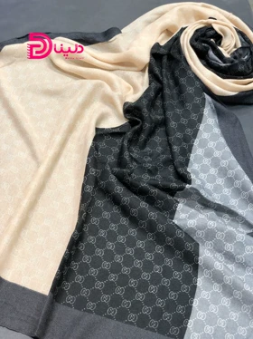 شال گوچی مشکی سفید