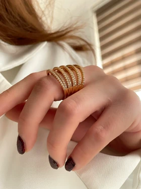 انگشتر فول نگین ژوپینگ