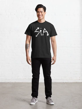 تیشرت خواننده sia تیشرت سیا طرح Official Merchandise of sia furler