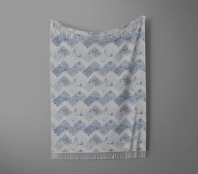 شال مبل ریش دار sofa shawl 113