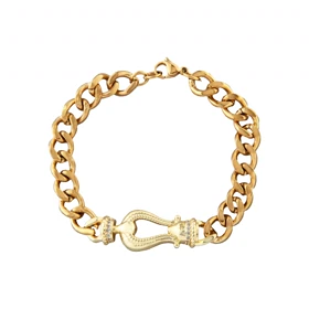 دستبند زنانه طرح کارتیه نگین‌دار