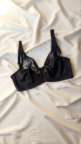 سوتین تک دانتل و پرلون فنردار برند SHANDERMAN کد: 2280