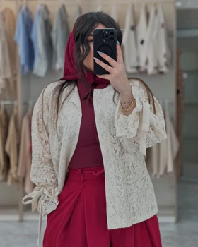 شومیز گیپور پاپیون