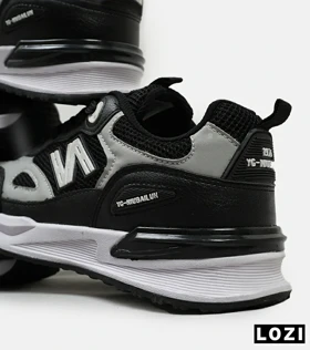 کفش کتانی مردانه مشکی طوسی NEW BALANCE yg niubailun