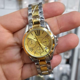 ساعت مچی زنانه مایکل کورس Michael Kors موتور کوارتز باکیفیت و طراحی زیبا (بند طلایی با صفحه طلایی)
