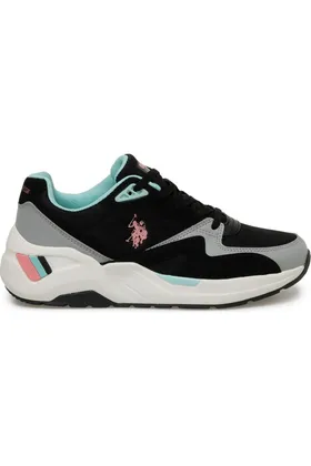 کفش اسپورت آناتومیک روزانه آناتومیک U.S.POLO ASSN.HUSKY 4FX BLACK PINK COMFORT POLO24BYHUSKY