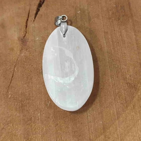 سنگ سلنایت کد 11 (به همراه زنجیر استیل و بند چرمی)