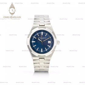 ساعت مچی وشرون کنستانتن اتوماتیک بند سیلور صفحه سرمه ای Vacheron Constantin