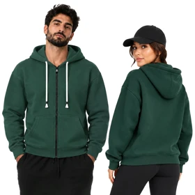 سویشرت اسپرت بیسیک مدل ZRA-5F0659 سبز تیره