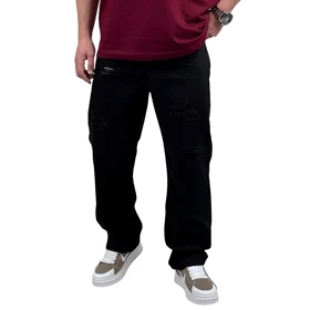 شلوار جین بگ مردانه مشکی کد 2