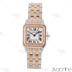 ساعت مچی کارتیر زنانه مدل پنته دورنگ رزگلد دور نگین 103809