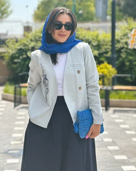 کت لینن گلدوزی