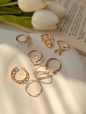 انگشتر پکی پروانه و سنجاقک ring pack butterfly