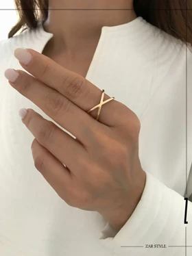 انگشتر زنانه ایکس نگیندار