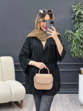 مانتو آستین پاکتی پایین هلال