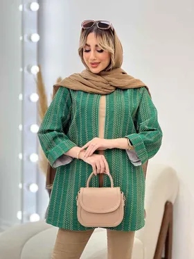 مانتو دوخت دار مغزی دوزی