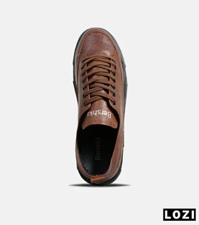 کفش کتانی مردانه قهوه ای BERSHKA