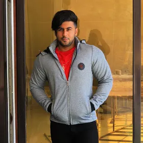 سویشرت داخل خز مردانه طوسی با کیفیت عالی