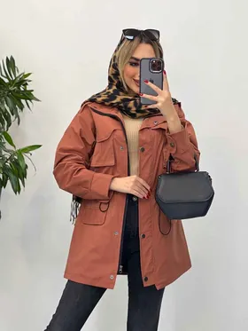 بارانی چهار جیب کمرگت