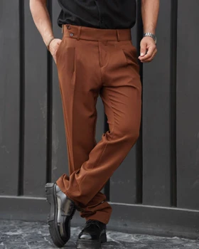 شلوار نیم بگ کمر انگلیسی مازراتی